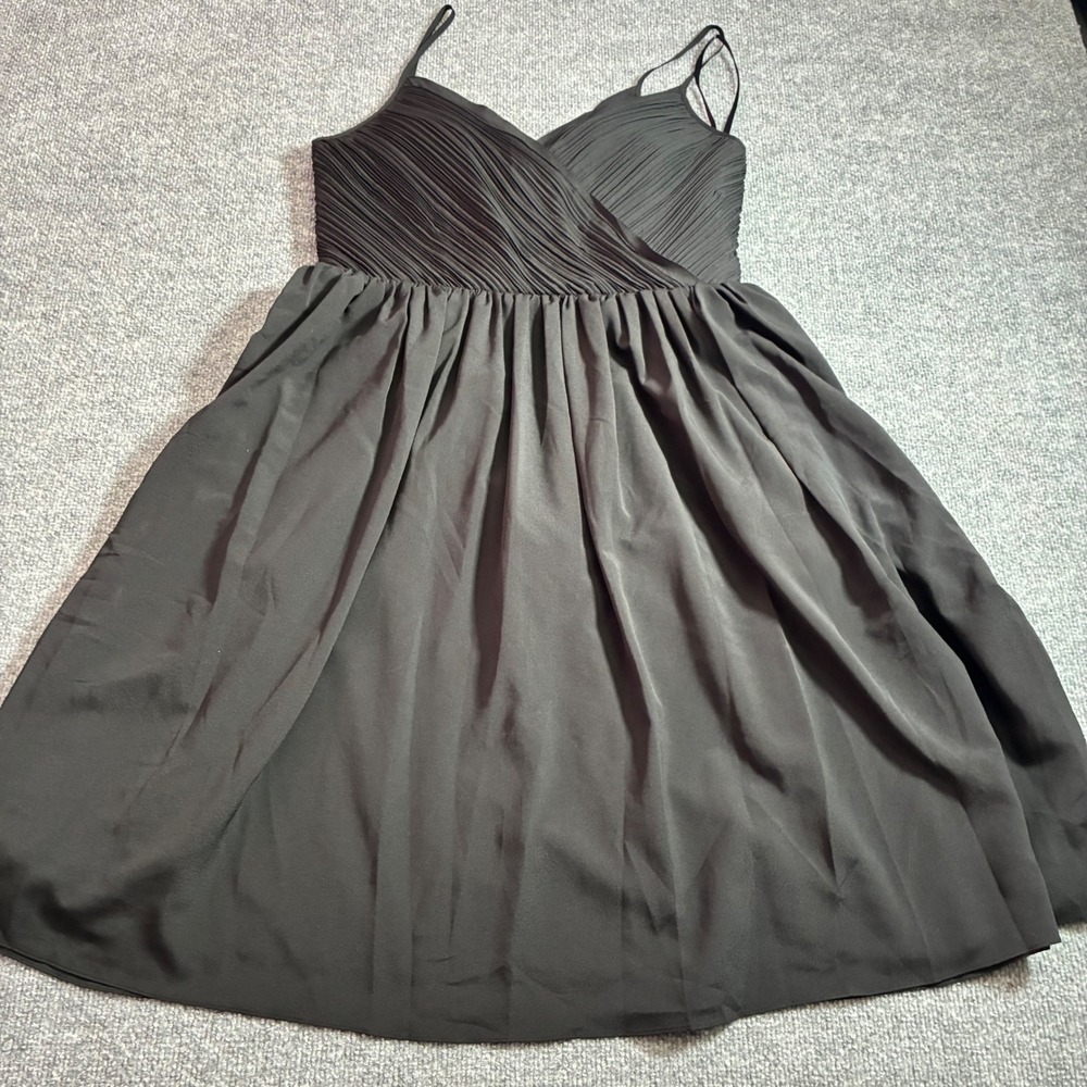 Banana Republic Black Pleated Bodice Mini Dress